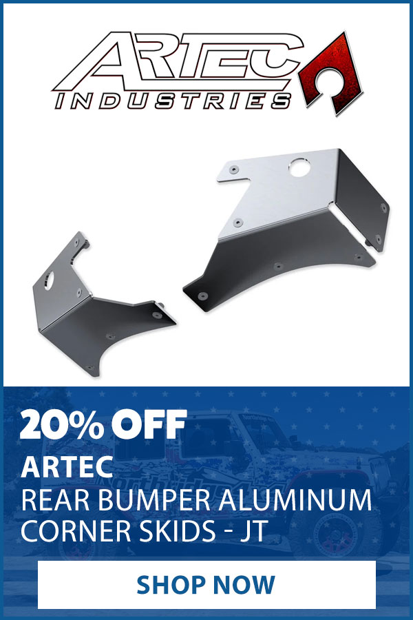 ARTEC 20% OFF REAR BUMPER CORDER SKIDS