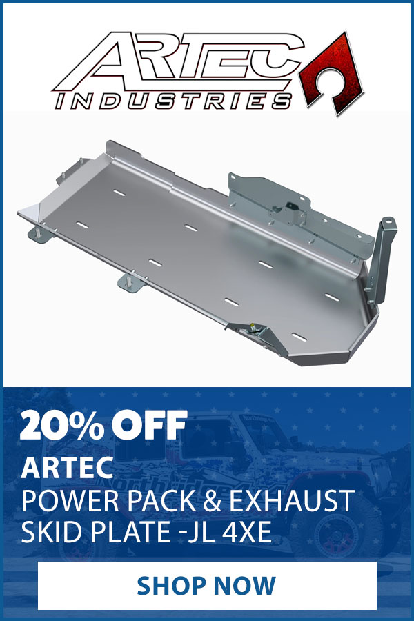 ARTEC 20% OFF EXHAUST SKID PLATE