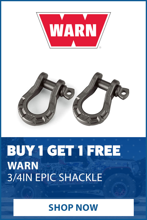 WARN BUY ONE EPIC SHACKLE GET ONE FREE