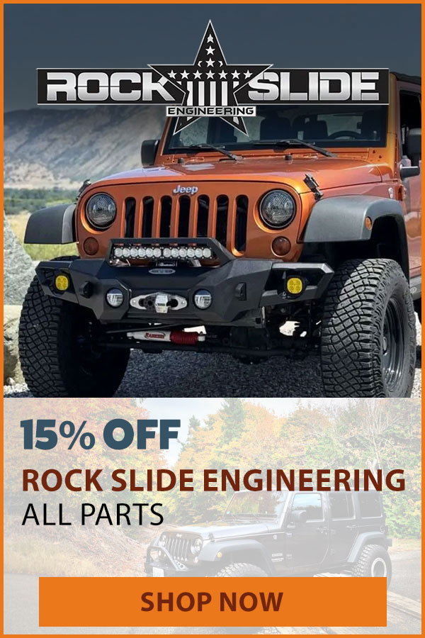 ROCK SLIDE ENGINEERING 15% OFF WITH CODE 25YEARS
